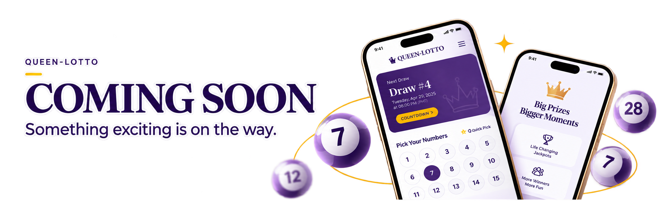 Queen Lotto — coming soon. Something exciting is on the way.